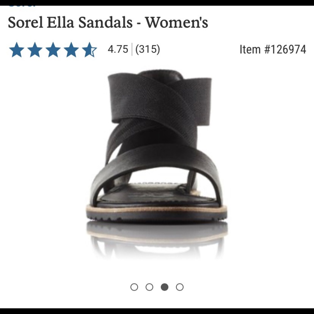 Sorel Ella Sandals in black - Picture 2 of 9